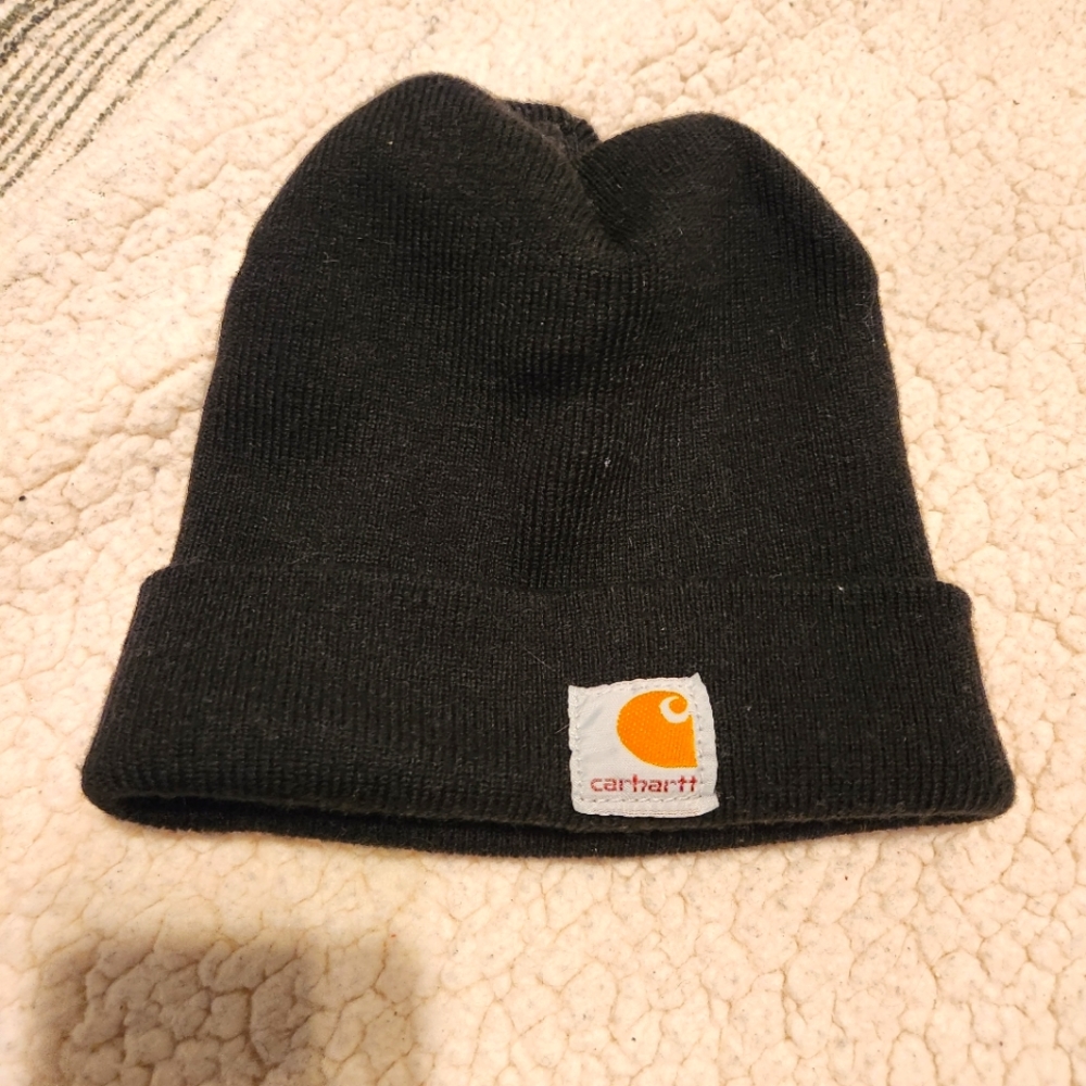 Carhartt black skull cap beanie hat small (kids) see measurements